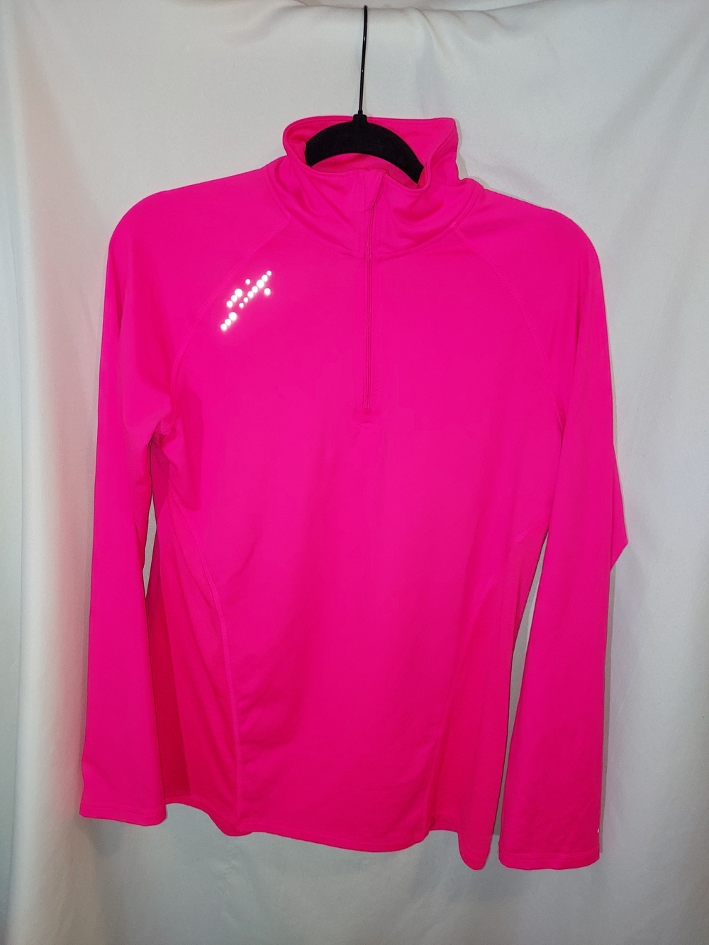 Champion Hot Pink Quarter Zip Running Pullover Jacket M